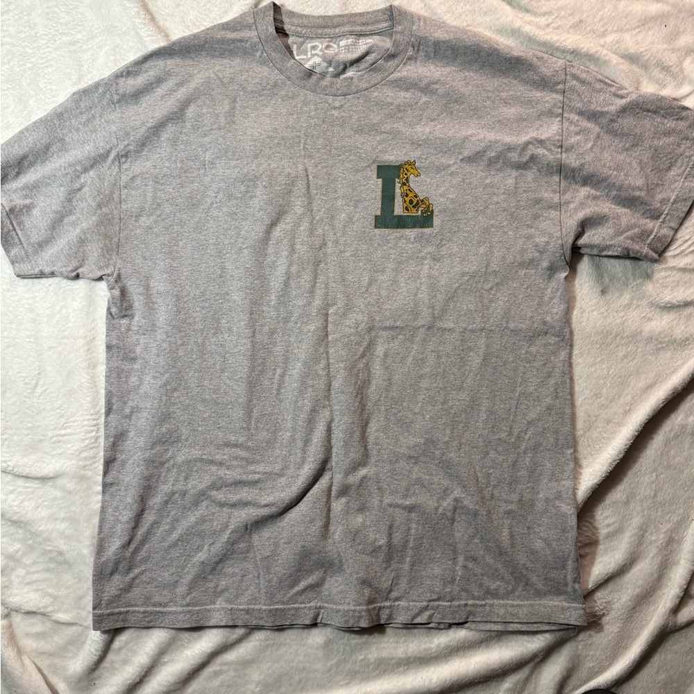 🦒 LRG Tee with Green 'L' and Giraffe Accents